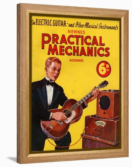 1930s UK Practical Mechanics Magazine Cover-null-Framed Premier Image Canvas