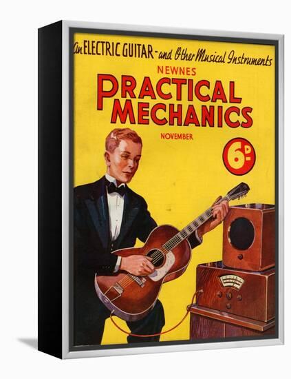 1930s UK Practical Mechanics Magazine Cover-null-Framed Premier Image Canvas
