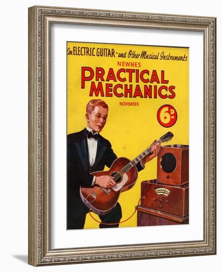 1930s UK Practical Mechanics Magazine Cover-null-Framed Giclee Print