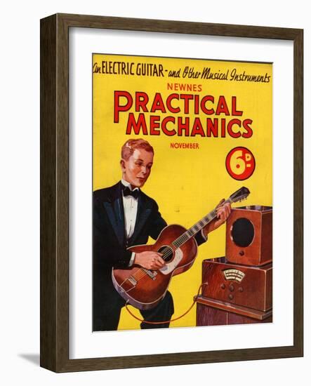 1930s UK Practical Mechanics Magazine Cover-null-Framed Giclee Print