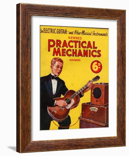 1930s UK Practical Mechanics Magazine Cover-null-Framed Giclee Print