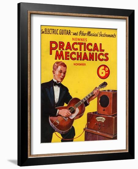 1930s UK Practical Mechanics Magazine Cover-null-Framed Giclee Print