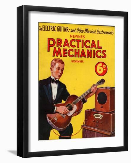 1930s UK Practical Mechanics Magazine Cover--Framed Giclee Print