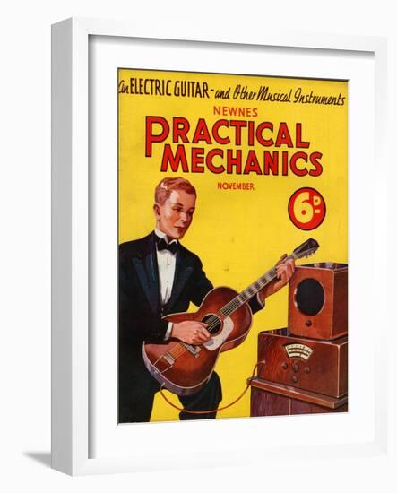 1930s UK Practical Mechanics Magazine Cover-null-Framed Giclee Print