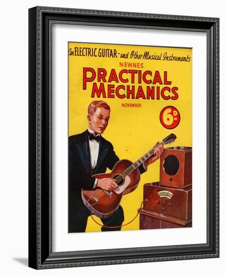 1930s UK Practical Mechanics Magazine Cover-null-Framed Giclee Print