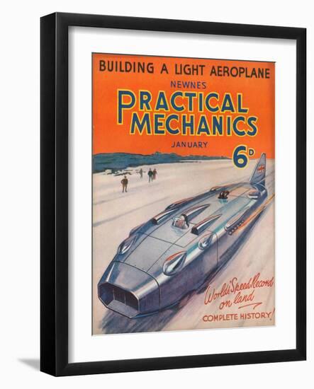 1930s UK Practical Mechanics Magazine Cover-null-Framed Giclee Print