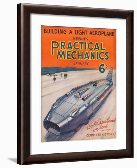 1930s UK Practical Mechanics Magazine Cover-null-Framed Giclee Print