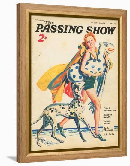 1930s UK The Passing Show Magazine Cover-null-Framed Premier Image Canvas