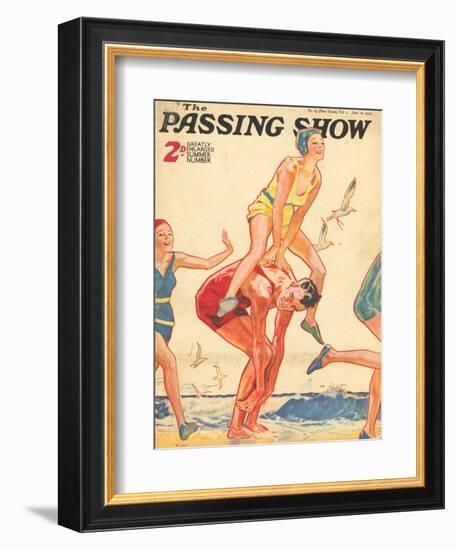 1930s UK The Passing Show Magazine Cover--Framed Giclee Print