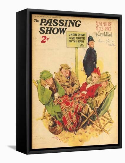 1930s UK The Passing Show Magazine Cover-null-Framed Premier Image Canvas