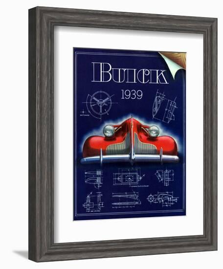 1930s USA Buick Magazine Advertisement-null-Framed Giclee Print