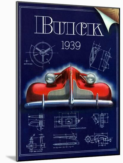 1930s USA Buick Magazine Advertisement-null-Mounted Giclee Print