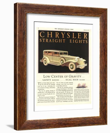 1931 Chrysler -Straight Eights-null-Framed Art Print