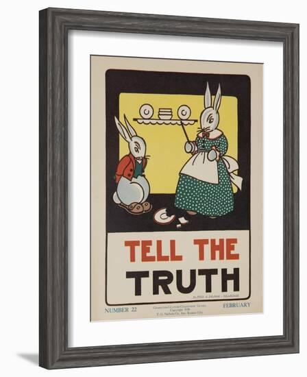 1932 American Citizenship Poster Tell the Truth-null-Framed Giclee Print