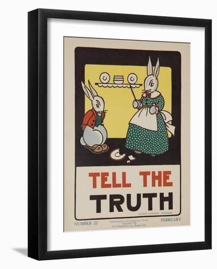 1932 American Citizenship Poster Tell the Truth-null-Framed Giclee Print