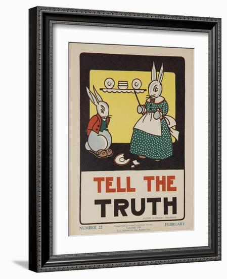 1932 American Citizenship Poster Tell the Truth-null-Framed Giclee Print