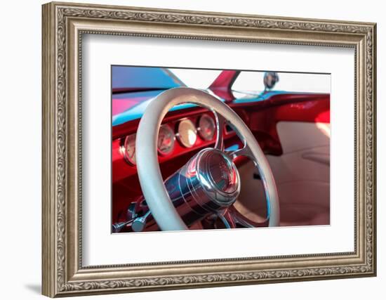 1932 Ford classic car interior-Lisa Engelbrecht-Framed Photographic Print