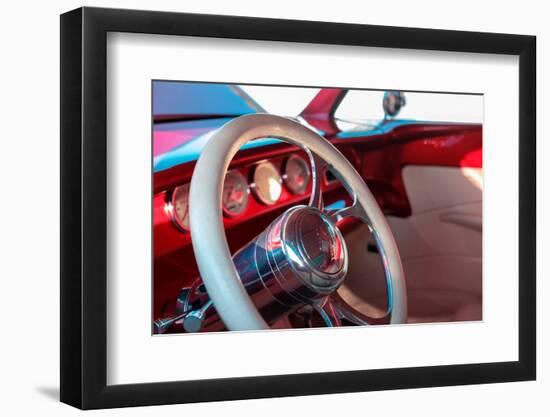 1932 Ford classic car interior-Lisa Engelbrecht-Framed Photographic Print