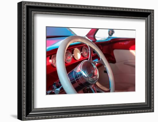 1932 Ford classic car interior-Lisa Engelbrecht-Framed Photographic Print