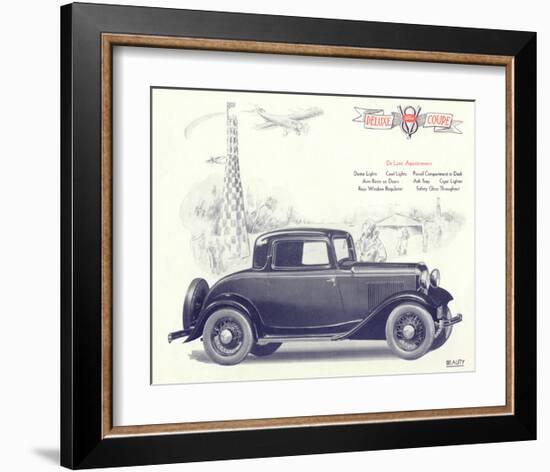 1932 Ford Deluxe Coupe-null-Framed Art Print