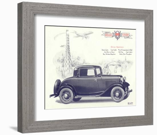 1932 Ford Deluxe Coupe-null-Framed Art Print