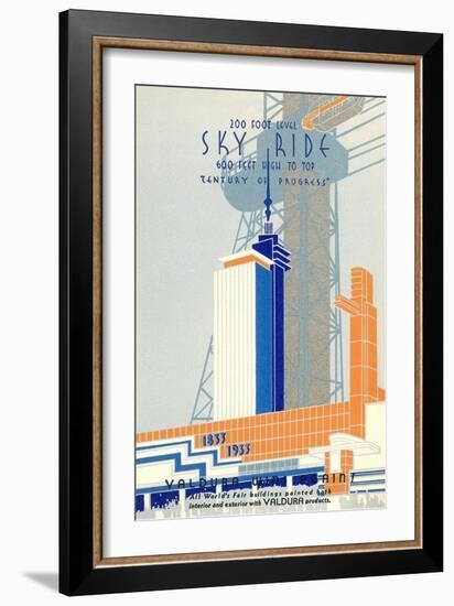 1933 Chicago World's Fair 1933, Century of Progress-null-Framed Art Print