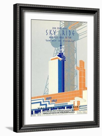 1933 Chicago World's Fair 1933, Century of Progress-null-Framed Art Print