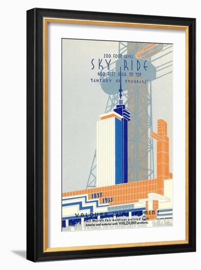 1933 Chicago World's Fair 1933, Century of Progress-null-Framed Art Print