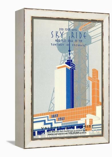 1933 Chicago World's Fair 1933, Century of Progress-null-Framed Stretched Canvas