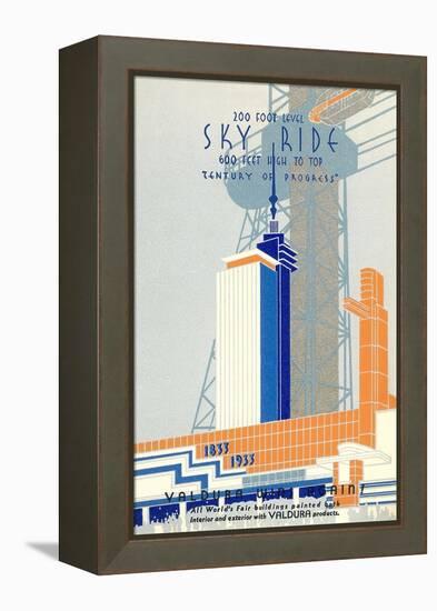 1933 Chicago World's Fair 1933, Century of Progress-null-Framed Stretched Canvas