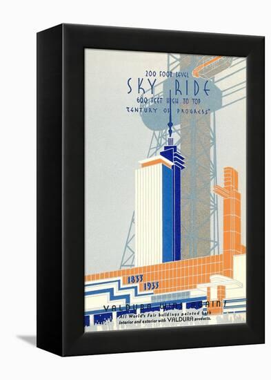 1933 Chicago World's Fair 1933, Century of Progress-null-Framed Stretched Canvas