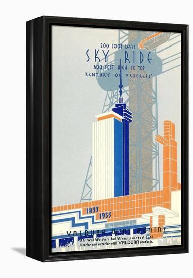 1933 Chicago World's Fair 1933, Century of Progress-null-Framed Stretched Canvas
