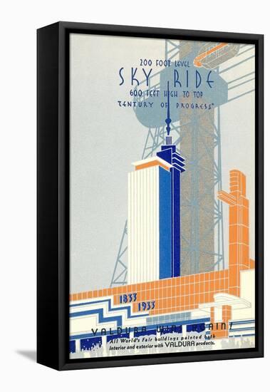 1933 Chicago World's Fair 1933, Century of Progress-null-Framed Stretched Canvas