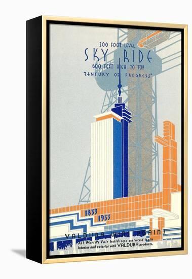 1933 Chicago World's Fair 1933, Century of Progress-null-Framed Stretched Canvas