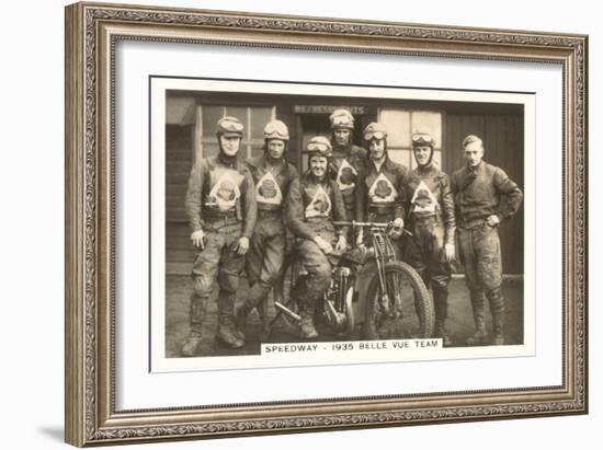 1935 Motorcyle Race Team-null-Framed Art Print