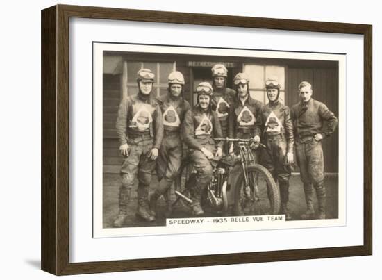 1935 Motorcyle Race Team-null-Framed Art Print