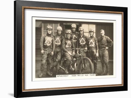 1935 Motorcyle Race Team-null-Framed Art Print