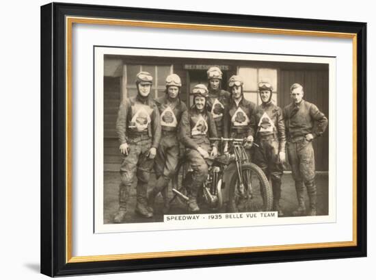 1935 Motorcyle Race Team-null-Framed Art Print