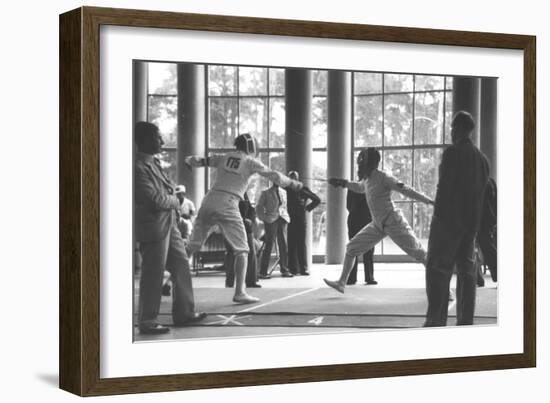 1936 Berlin Olympic Games' Men's Team Foil Fencing-null-Framed Photographic Print