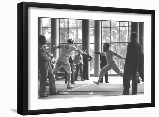 1936 Berlin Olympic Games' Men's Team Foil Fencing-null-Framed Photographic Print