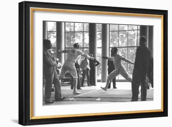 1936 Berlin Olympic Games' Men's Team Foil Fencing-null-Framed Photographic Print