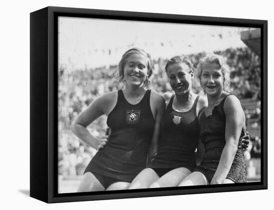 1936 Berlin Olympics-Robert Hunt-Framed Premier Image Canvas