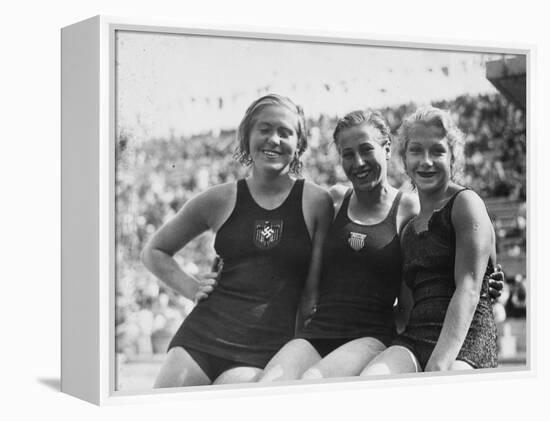 1936 Berlin Olympics-Robert Hunt-Framed Premier Image Canvas