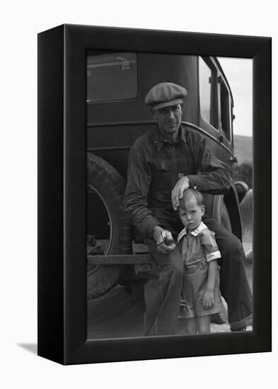 1936 Drought Refugee-Dorothea Lange-Framed Stretched Canvas