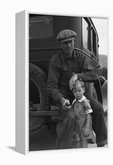 1936 Drought Refugee-Dorothea Lange-Framed Stretched Canvas