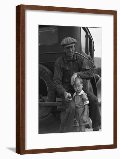 1936 Drought Refugee-Dorothea Lange-Framed Art Print