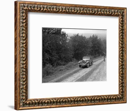 1936 Talbot 10 1185 cc competing in a Talbot CC trial-Bill Brunell-Framed Photographic Print