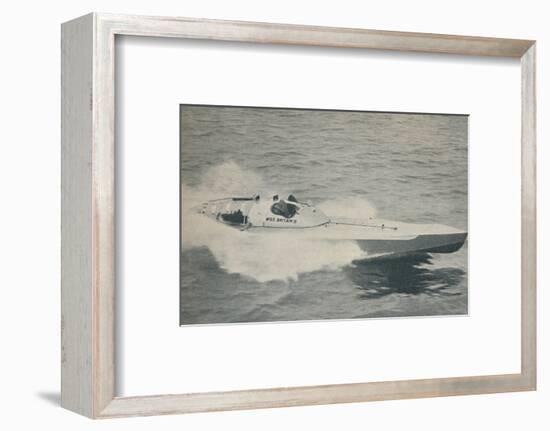 '1936 world's fastest single-engined boat Miss Britain III', 1936-Unknown-Framed Photographic Print