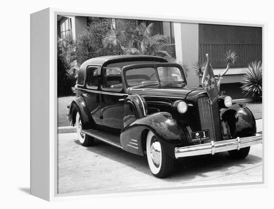 1937 Cadillac V12 Car Built for President Quezon of the Philippines, (C1937)-null-Framed Premier Image Canvas