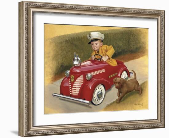 1937 Garton Ford Fire Chief-David Lindsley-Framed Giclee Print